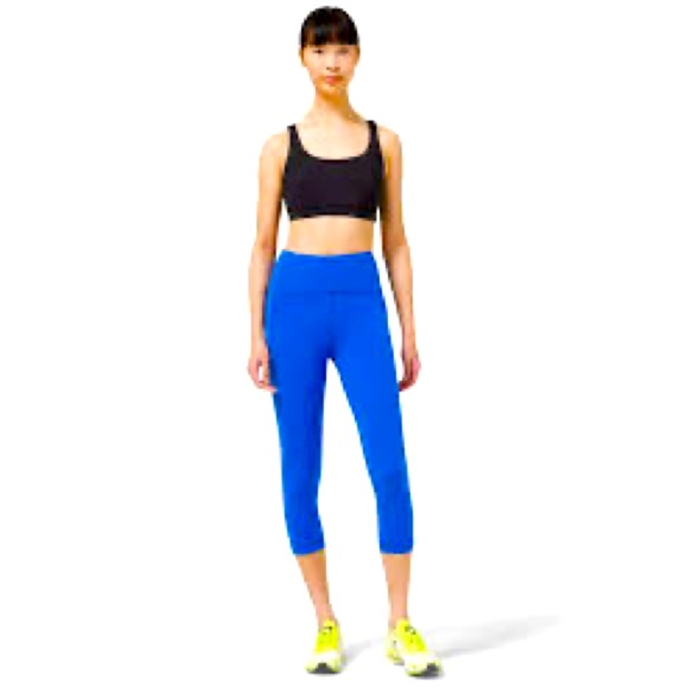 Lululemon Swift Speed High-Rise Crop 21" Cerulean Blue Sz 4 EXCELLENT